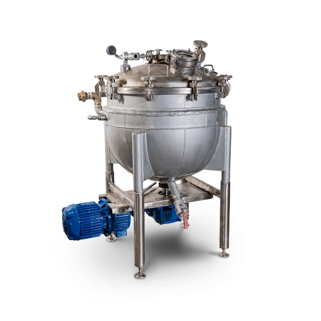 Jacketed Mixing Vessel with Vacuum Main